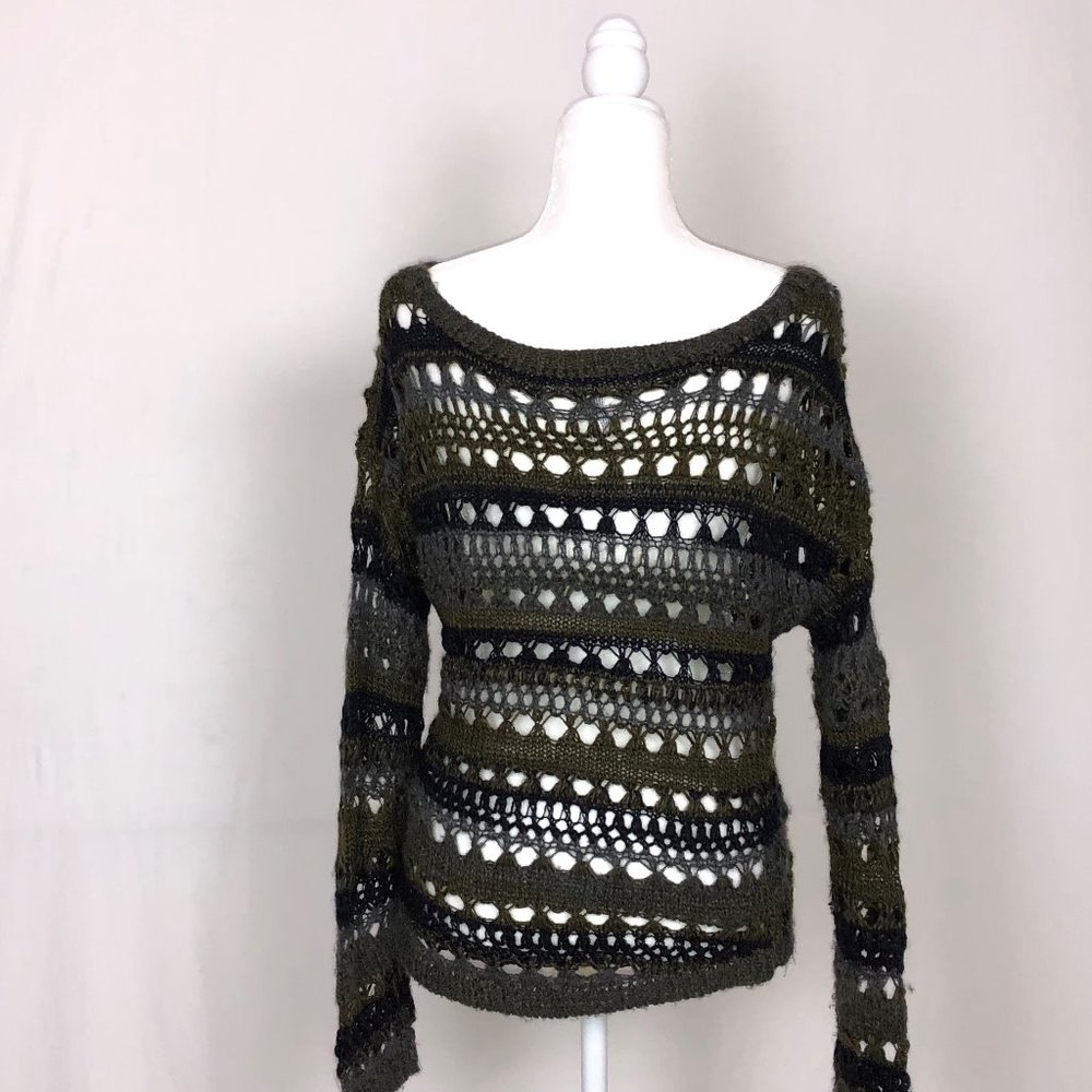 Aeropostale Open Weave Boho knit sweater